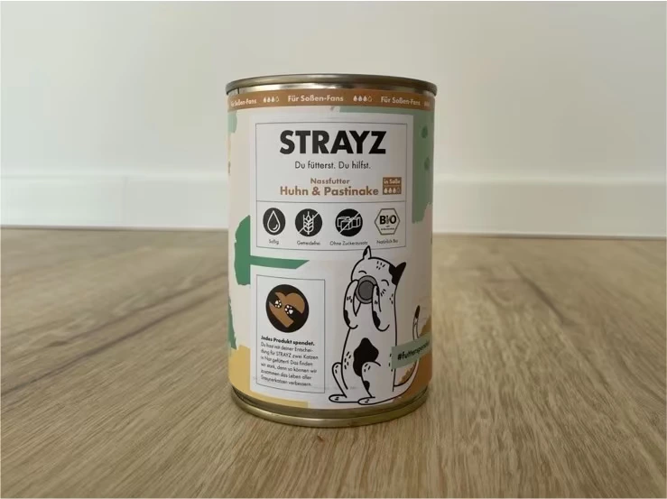 Strayz Premium Katzenfutter Platz 2 - Deutsches Nassfutter mit hohem Fleischanteil